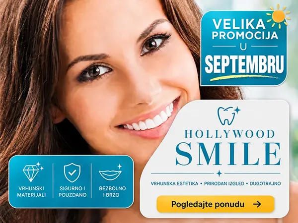 Septembarska Hollywood Smile promocija stomatološke ordinacije Dr Minić